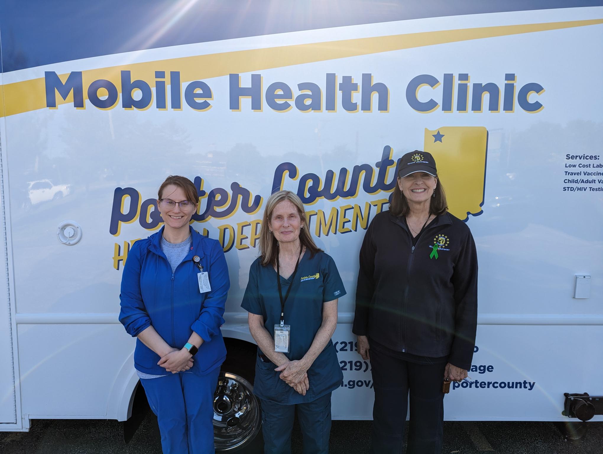 The Porter County Health Department uses the new mobile health clinic for the first time