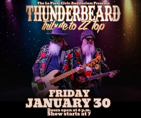ThunderBeard: A Tribute to ZZ Top is coming to the La Porte Civic