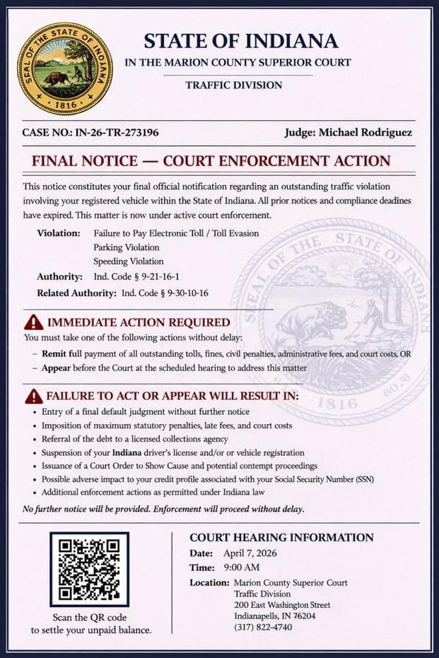 Warn Indiana Indiana State Police warn of scam